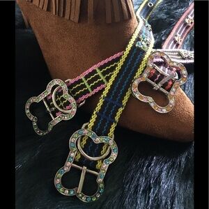 Dog/Pet Orange Stripe Collar Boho Small-Medium